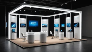 décoration stand salon