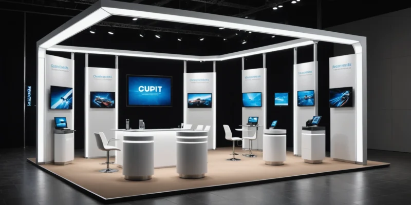 décoration stand salon